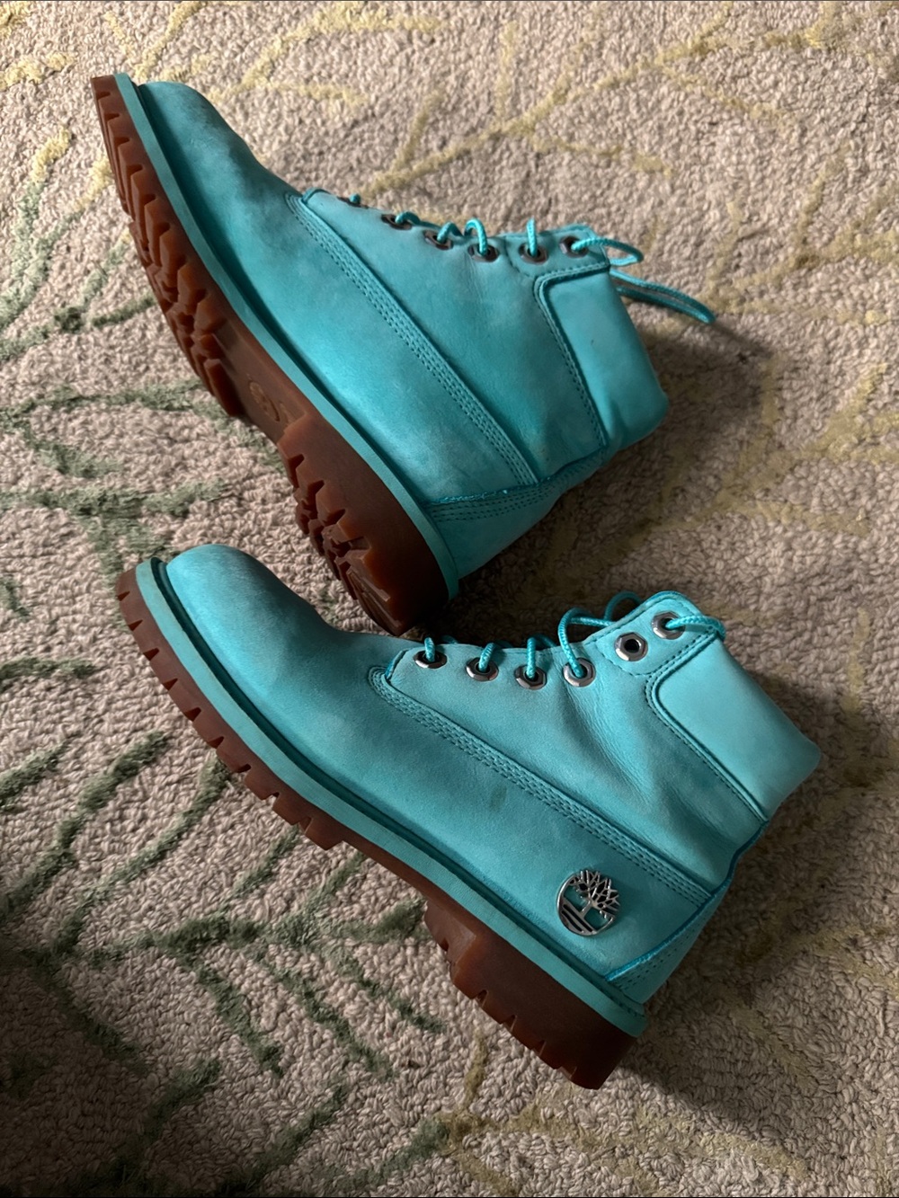 Timberland tide pool blue rare boots 4
